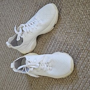 Steve Madden Myles-Q White Knit Sneakers